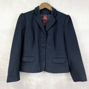 VTG 90s J Gallery Womens Blazer Jacket Size 12/13 Dark Academia Heritage Preppy